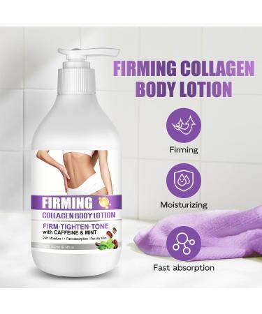 Collagen Cream Skin Care Body Lotion 10.15oz Collagen & Caffeine Face Cream & Body Lotion Skin Tightening + Tightening Body Moisturizers Enhances Elasticity For Younger Looking Skin - Buy Online on GoSupps.com