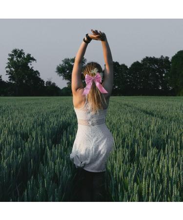 Jagowa 2 Pcs Large Pink Bow Hair Clips - Cute Party Hairstyle Hair Accessories - Buy Online on GoSupps.com