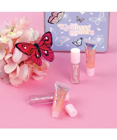 Three Cheers for Girls Butterfly Kisses Lip Gloss Set - Vanilla Flavored & Shimmery | Kids & Teens 8-16 | Clear Gloss Bulk Pack - Buy Online on GoSupps.com