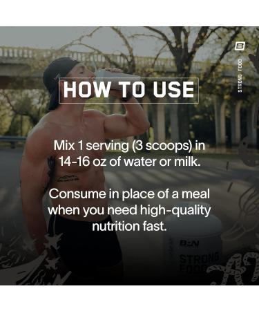 BARE PERFORMANCE NUTRITION BPN Strong Food Complete Nutrition Meal Replacement Cinnamon Roll Cinnamon Roll 81.6 Ounce (Pack of 1) - Buy Online on GoSupps.com