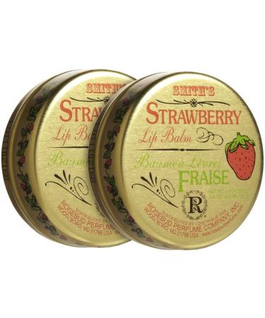 Rosebud Perfume Co. Lip Balm-Strawberry 0.8 Ounce (Pack of 2)