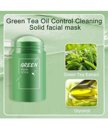 Green Tea Cleansing Mask Stick Blackhead Remover with Green Tea Extract Green Tea Mask Stick for Face Deep Pore Cleansing Face Moisturizer and Oil Control Suitable for All Skin Types - Buy Online on GoSupps.com