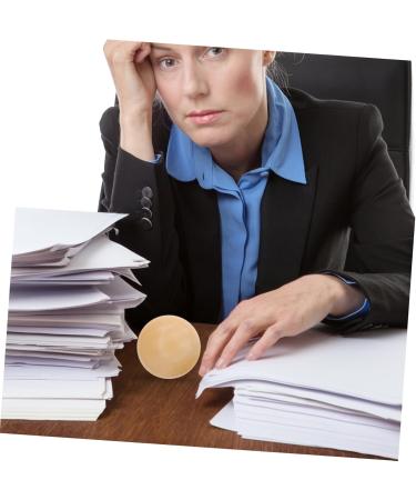 Beaupretty 2 STK Chinese Handballs - Marble Massage Balls for Muscle Relief & Fitness | Baoding Balls - 5.50cm Yellow - Buy Online on GoSupps.com