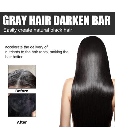  ZLHHRZJX Grey Hair Soap Sesame Ginseng Black Soap Deep Cleansing Shampoo Hair & Beard Soap for Oily Scalp Unisex Use Moisturizing & Volumizing - Buy Online on GoSupps.com