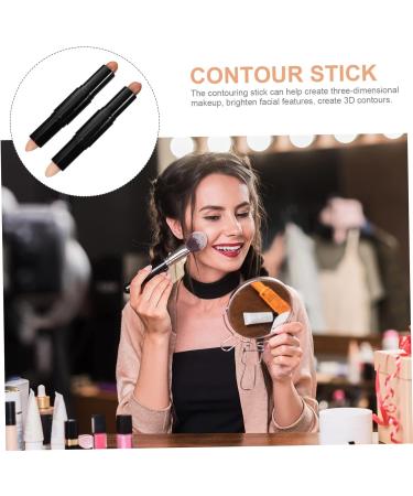 DRESSOOS 2pcs Contour Stick Makeup Contouring Stick Concealer Stick for Makeup Highlighter Stick Plastic - Buy Online on GoSupps.com