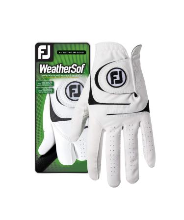 FootJoy Men's WeatherSof Golf Glove (White) White Large Left