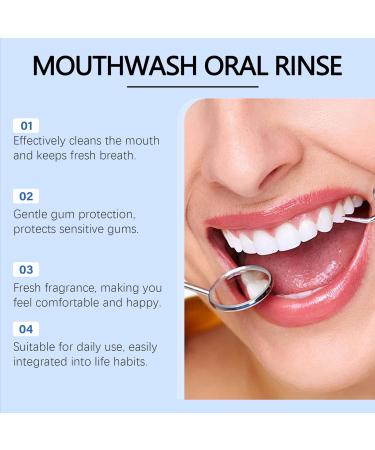 Bain de Bouche Oral l'Huile de Coco Naturel Huile De Menthe Poivr e Pour Blanchir Les Dents Bouche l'Huile de Noix de Coco et de Menthe Poivr e 120ML 1PC - Buy Online on GoSupps.com