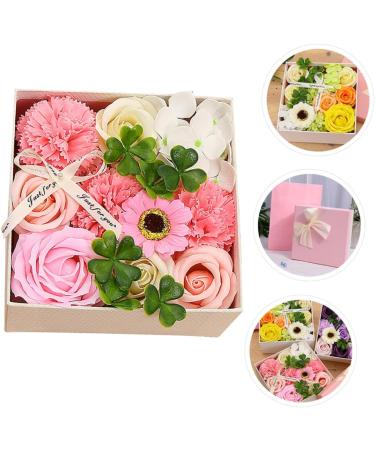 OUNONA 1 Box Carnation Soap Flower Christmas Decor Momma Gifts Nativity Decor Mom Present Christmas Stockings Romantic Preserved Flower Mother Artificial Wedding Suit Paper Green 15x15x8cm - Buy Online on GoSupps.com