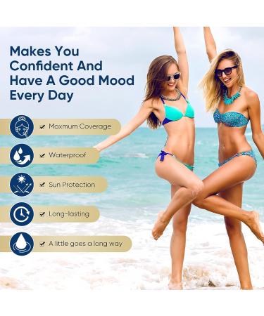 Tattoo Cover Up Concealer - Waterproof and Natural-looking | 2 Colors for Tattoos, Scars, Dark Spots, Birthmarks, Vitiligo - Buy Online on GoSupps.com