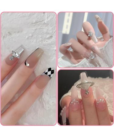 50 PCS Planet Nail Charms and Gems& 3D Shiny Diamond Saturn Shape Nail Art Rhinestones Cross Nail Charms (Pink Purple Black Galaxy) for Women Nail Decorations - Buy Online on GoSupps.com