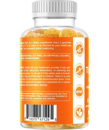 Vitamatic Turmeric Gummies 2-Pack with Ginger & Black Pepper - 95% Curcuminoids - 60 Vegan Gummies - Buy Online on GoSupps.com