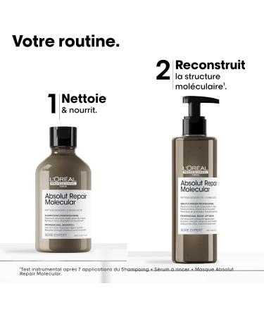 L'Or al Professionnel Absolut Repair Molecular Gift Set Repairing Routine Damaged Hair Shampoo + Rinse-Out Serum Duo Serie Expert Limited Edition - Buy Online on GoSupps.com