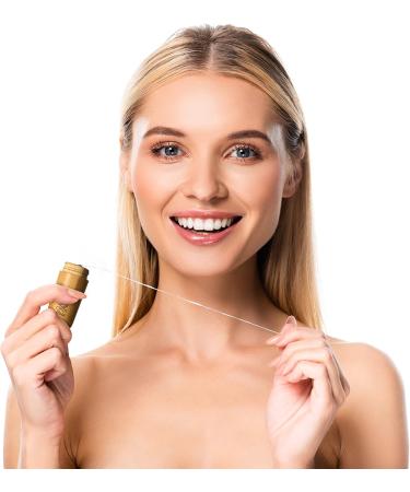 Ohm Earth s Eco-Friendly Biodegradable Silk Dental Floss - 100% Compostable Naturally Waxed Refillable Bamboo Holder Natural Mint 55 yds - Sustainable Oral Care Solutions - Buy Online on GoSupps.com