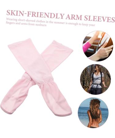 1 Paire Manchettes Uv lastiques pour Protection Bras Manchons de Conduite Refroidissants pour Id aux pour Cyclisme Randonn e Activit s de Plein Air Rose - Buy Online on GoSupps.com
