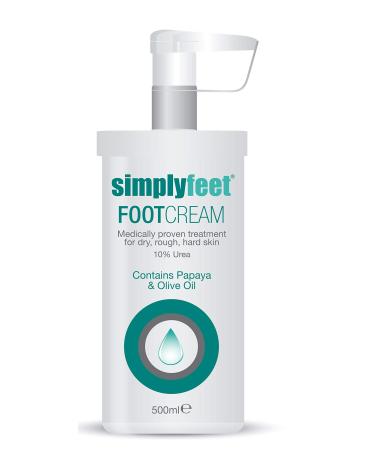 Simply Feet 10% Urea Foot Cream 500ml Pump Bottle