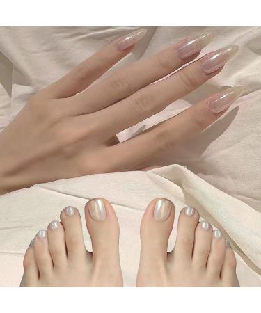 White Pearl Chrome Nail Powder - High Gloss Glitter for Stunning Manicure Decorations - Buy Online on GoSupps.com