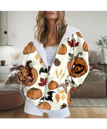 Halloween Costumes Bat Hooded Sweatshirt Long Sleeve Pocket Zipper Sport Coat Loose Women's Hooded Mens Bubble Large Yellow - Buy Online on GoSupps.com