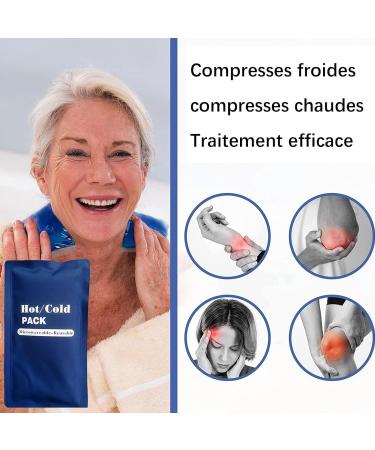 Gel Cooling Pads Set | Large Gel Compress for Heat & Cold Therapy | Shoulder & Knee Pain Relief - Buy Online on GoSupps.com