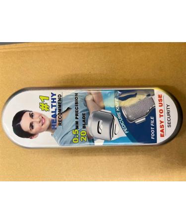 Professional Foot Scraper & Callus Remover | Stainless Steel Pedicure Tool with 20 Replacement Blades - Ultimate Foot Care Solution - Buy Online on GoSupps.com