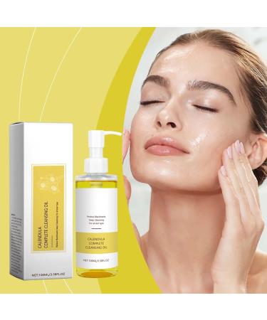 Calendula Face Cleansing Oil Calendula Cleansing Oil Korean Face Cleansing Oil Daily Makeup Removal Oil Cleanser Gentle and Light Not Tight Suitable for All Skin Types - Buy Online on GoSupps.com