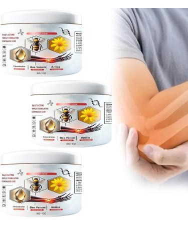 3 boxes of bee serbe against pain bee geriatric healing cream arthritis pain relief cream with natural formula ultra-high yielding cream for restoring sore muscles