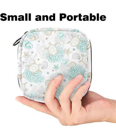 MUOOUM Sanitary Napkin Storage Bag - Portable Menstrual Cup Pouch for Women - Multi-colored - Buy Online on GoSupps.com