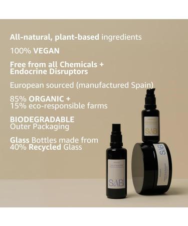 All-Natural Antioxidant Serum: 100% Vegan Collagen Serum Natural Hyaluronic Acid Vitamin C + Seaweed Ferments. For Hormonal Breakout Prone Skin 30ml |The SABI Active Nutrient Sensitive Skin Serum - Buy Online on GoSupps.com