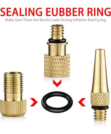 Royouzi Bike Tire Valve Pump Adapter Set - 33 Partial Bicycle Pumps Adapter Ball Pump Needle Standard Pump & Air Compressor Compatible - Buy Online on GoSupps.com