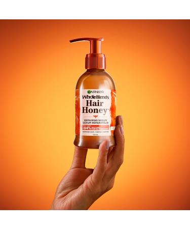 Garnier Whole Blends Hair Honey Repairing Serum for Dry Damaged Hair Non-sticky & non-greasy Smoother hair & split ends reduction 150ml - Buy Online on GoSupps.com
