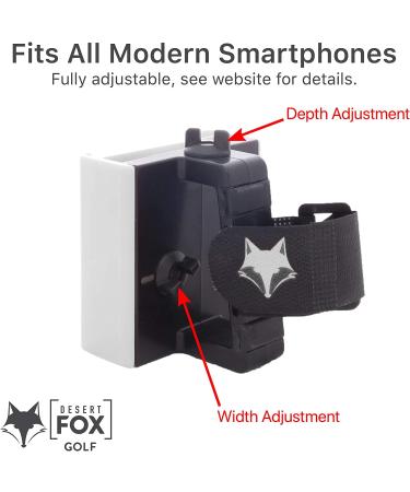 Desert Fox Golf Phone Caddy - Black | Convenient Golf Accessory - Buy Online on GoSupps.com