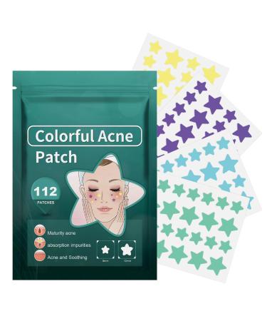 112 Counts pimple patch stars star-shaped pimple plaster hydrocolloid acne sticker pimple patch set hydrocolloid spots hydrocolloid pimple patch pimple patch for all skin types green