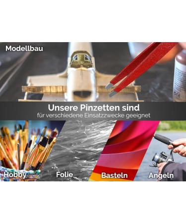 Professional Tweezers Set - 3 Sloped Pointed & Straight Stainless Steel - 9.5 cm | Precision for Perfect Grooming - Buy Online on GoSupps.com