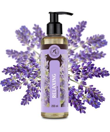Relaxing Lavender Massage Oil 200ml | Soothing Natural Cosmetics for Sleep & Wellness | Light Aroma & Beautiful Fragrance - Buy Online on GoSupps.com