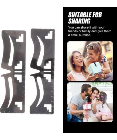 Healvian Metal Eyebrow Ruler 2Pcs Eyebrow Eyebrow Corrector Level Measure Tool for Eyebrow Drawing Line Kit for Eyebrows Eyebrow Makeup Stencil - Buy Online on GoSupps.com