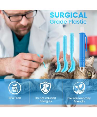 Tick Remover Set for Dogs & Cats - Fast & Safe Tick Removal Tool | Includes Tick Lever Hook & Pliers | Child & Pet Friendly - Navy Blue - Buy Online on GoSupps.com
