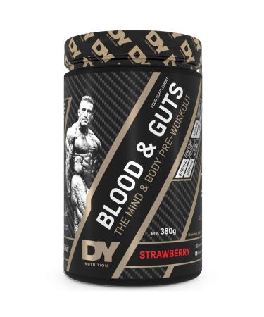 DY Nutrition - Blood and Guts Pre-Workout 380g (Strawberry) Strawberry 20 Servings (Pack of 1)