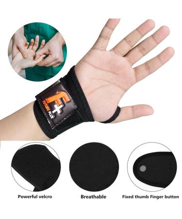 Wrist Brace Support for Tendonitis Relief | Adjustable Wrist Wraps for Sports & Injury Recovery | Carpal Tunnel Pain Relief - Buy Online on GoSupps.com