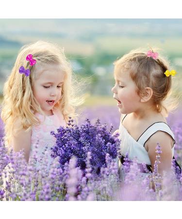 100 Piece Girls Hair Barrettes Set - Colorful Cute Hair Clips for Toddler Kids Baby - Self Hinge Plastic Clips - 80s 90s Style Cartoon Bow Hair Accessories - Buy Online on GoSupps.com