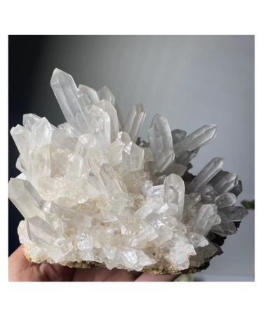1pc Natural Rare White Quartz Crystal Cluster Specimen Decoration Crystal Cluster (Size : 150-200g)