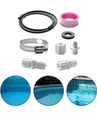 HEIBTENY Swimming Pool Sanitary Set Hose Pool Pipe Connection Kit White for Residential and Commercial Pools - Buy Online on GoSupps.com