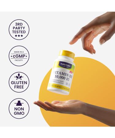Healthy Origins Biotin 10 000 mcg (USP Grade Non-GMO Gluten Free Hair Support Nail Support) 360 Veggie Caps - Buy Online on GoSupps.com