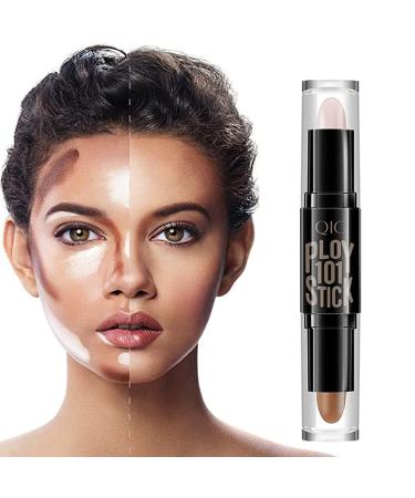 AZLESLOG 1 Pc/2 Color Dual Cream Contour Stick  Double Head Facial Repair Bronzer Highlight Concealer  Highlight & Contour Bronzer Stick  Face Shaping & Contouring Stick - All Skin (Ivory  Dark Coffee) - Buy Online on GoSupps.com