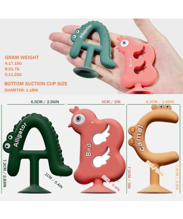 Buy Dcpshtry Baby Bite Toys - 3 Silicone Teething Toys for Dental Relief & Cognitive Development | Bath-Friendly for Ages 3-24 Months - Buy Online on GoSupps.com