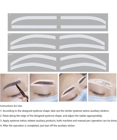 Silicone Disposable Eyebrow Stencil Kit for Microblading - Hygienic & Easy to Use - Buy Online on GoSupps.com
