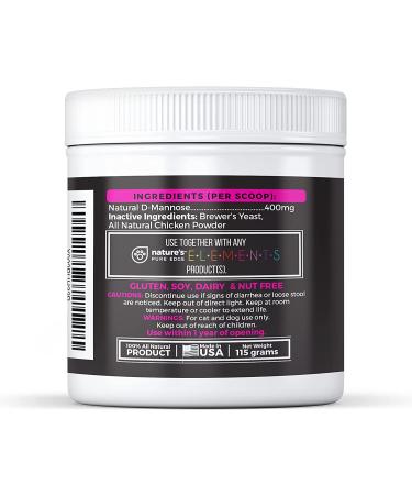 D-Mannose Supplement for Dogs & Cats | Treat & Prevent UTIs, Kidney Stones | Chicken Flavored 115g - Buy Online on GoSupps.com