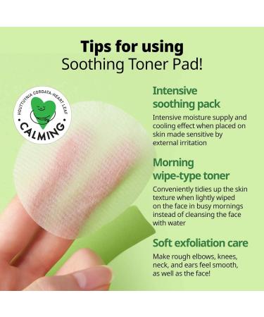 Goodal Heart Leaf Calming Toner Pad with Houttuynia Cordata for All Skin Types | Intense Calming Care, Deep Moisturizing, Instant Hydration - 70 Sheets - Buy Online on GoSupps.com