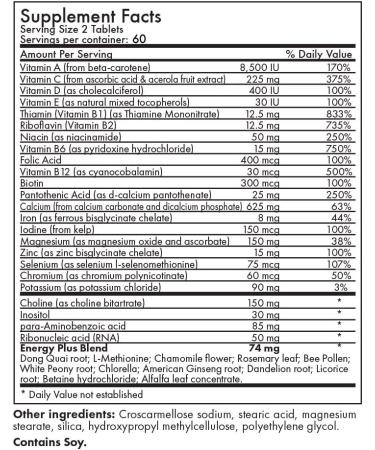 FutureBiotics Advanced Women's Formula Multi Vitamin Energy Plus - 120 Tablets for Optimal Health - Buy Online on GoSupps.com