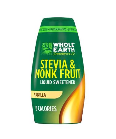 Whole Earth Sweetener Co. Vanilla Stevia & Monk Fruit Liquid Sweetener - 1.62 Fl Oz Squeeze Bottle (Pack of 12) - Buy Online on GoSupps.com