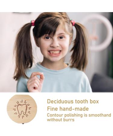 DINGFENG Kids Tooth Keepsake Box - Wooden Baby Teeth Holder and Tooth Saver Storage - Buy Online on GoSupps.com