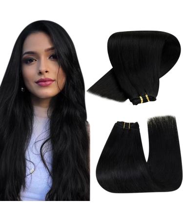 Real hair excesses extensions black drinking real hair extensions remy treat extensions hair recovery #1 black 80g 35 cm (Lot de 1) 14 " #1 black